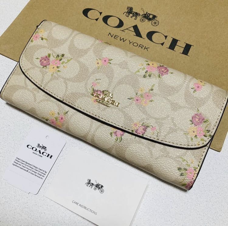 5000円ではご無理でしょうかCOACH 長財布 F31779 花柄 フローラル