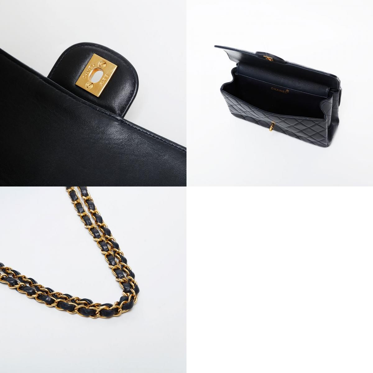 シャネル CHANEL 4番台 1996-1997 Wフェイスマトラッセ ラムスキン ショルダーバッグ【中古】 CHANEL（シャネル） ショルダーバッグ 4番台 1996-1997 ダブルフェイス