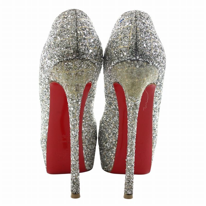 クリスチャンルブタン Christian louboutin パンプス グリッター