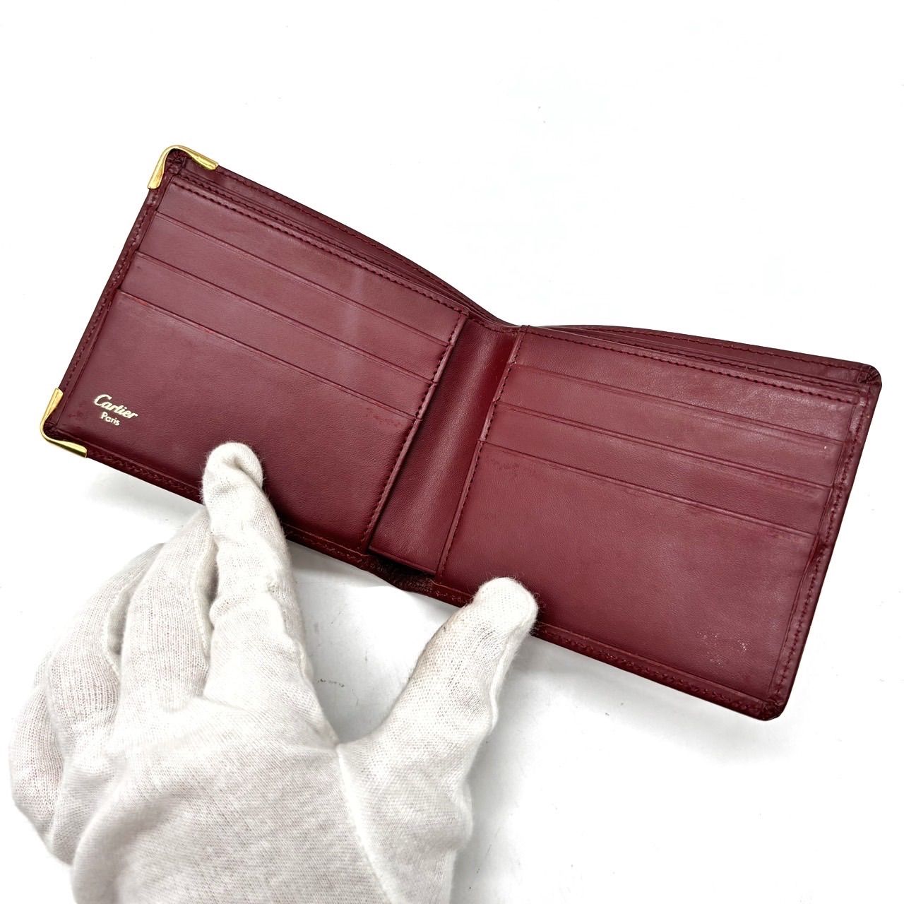 ⭐️ 極美品 Cartier カルティエ マスト 二つ折り財布 ボルドー 鑑定済 楽天市場】Cartier カルティエ マストライン マスト ドゥ