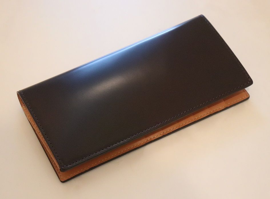 GLENFIELD グレンフィールド新品メンズコードバンレザー長財布濃茶
