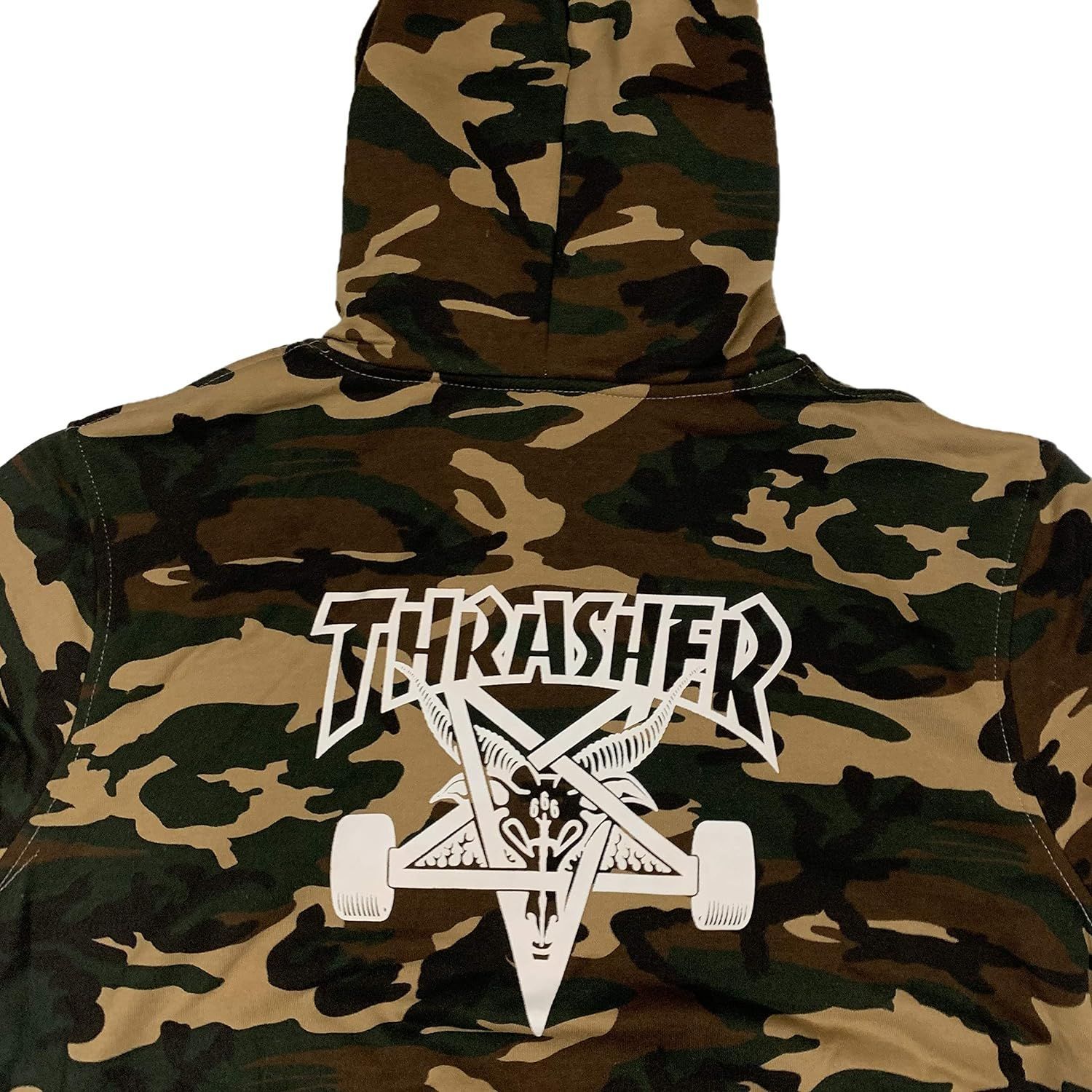 THRASHER??スラッシャー??カモフラ柄??プルオーバーパーカー????平置き