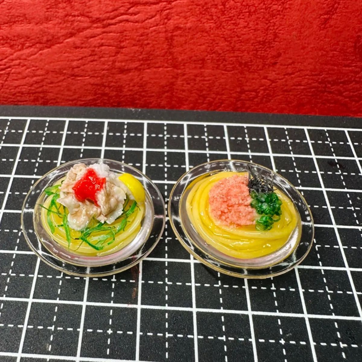 358たらこスパと冷しゃぶパスタセット⭐️ミニチュアフード 358たらこスパと冷しゃぶパスタセット⭐️ミニチュアフード