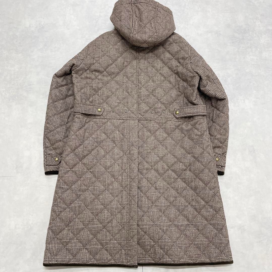 極美品★ ポロラルフローレン チェック柄 フード キルティングコート 軽量 POLO RALPH LAUREN ラルフローレン ポロ キルティングコート ロング