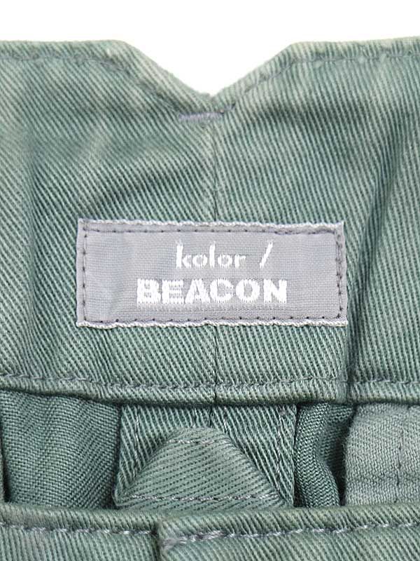 kolor BEACON 22AW 製品染めパッカリングチノクロスパンツパンツ