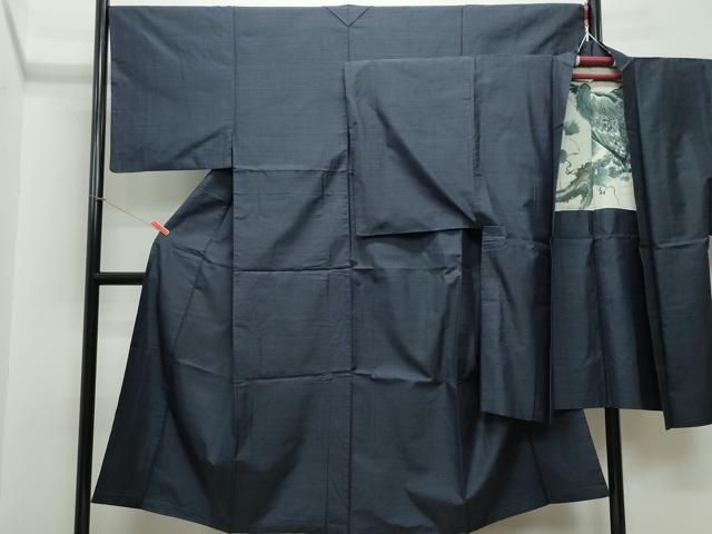 平和屋着物●男性　本場大島紬　アンサンブル　吉祥文　正絹　逸品　CAAS8506vf 平和屋着物○男性 本場大島紬 アンサンブル 吉祥文 正絹 逸品