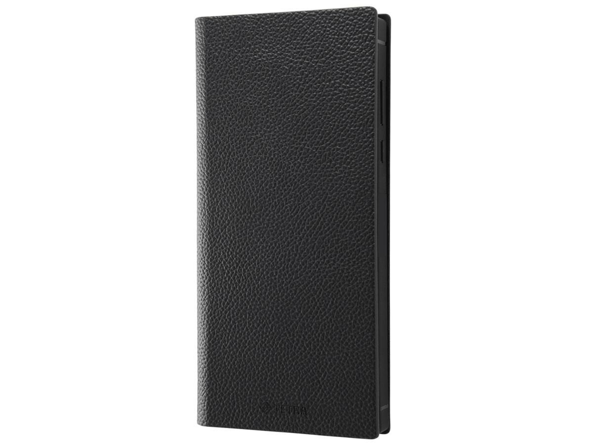 【新品・2営業日で発送】レイ・アウト AQUOS sense3 plus 耐衝撃 手帳レザー TETRA サイドマグネット／BK(RT-AQSE3PTBC1／BB)
