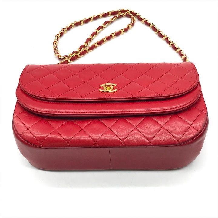 シャネル バッグ 付属品 ポーチ ココマーク ラムスキン レザー フラップ 美品 CHANEL シャネル ココマーク マトラッセ ラムスキン レザー