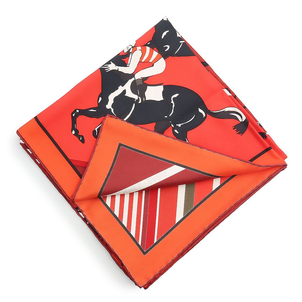 HERMES エルメス カレ90 シルクスカーフ 外箱付 楽天市場】極美品 Hermes エルメス カレ90 シルク スカーフ Les