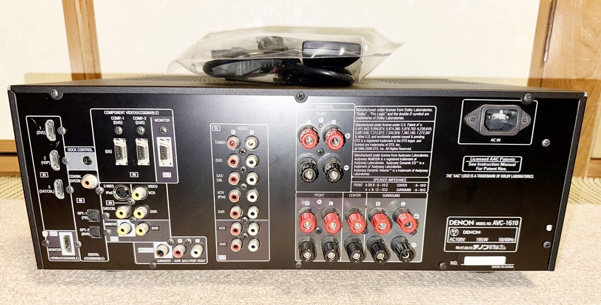 超美品 DENON AVC-1610-K AVアンプ デノン 超美品 DENON AVC-1610-K AVアンプ デノン 【公式通販】