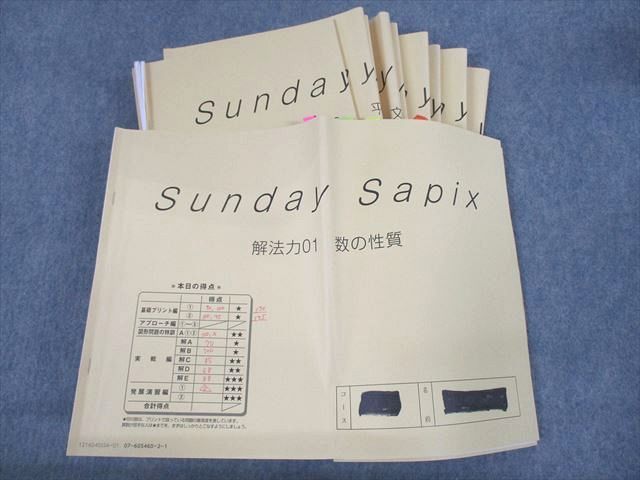 UV10-080 SAPIX 小6 SS特訓 サンデーサピックス 解法力01〜14 全14回