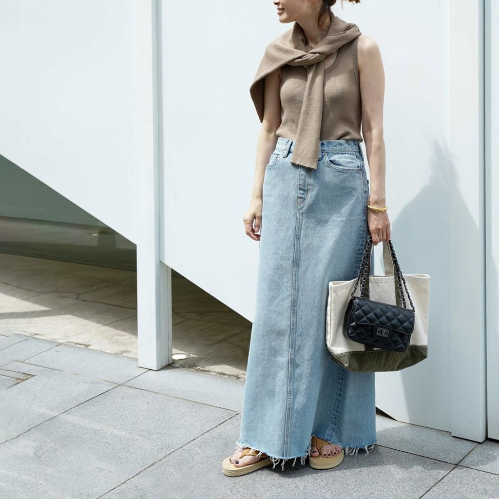 Deuxieme Classe Denim スカート (BLUE) 34