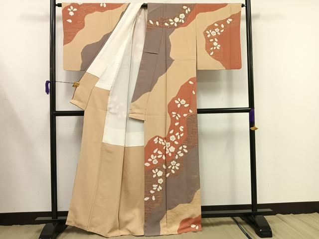 平和屋着物□訪問着 枝花文 金彩 正絹 逸品 AAAT6808mf - メルカリ