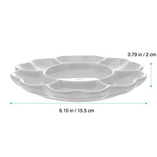 EXCEART 水彩パレット 梅皿 絵の具皿 染色 容器 溶き皿 画材 絵画