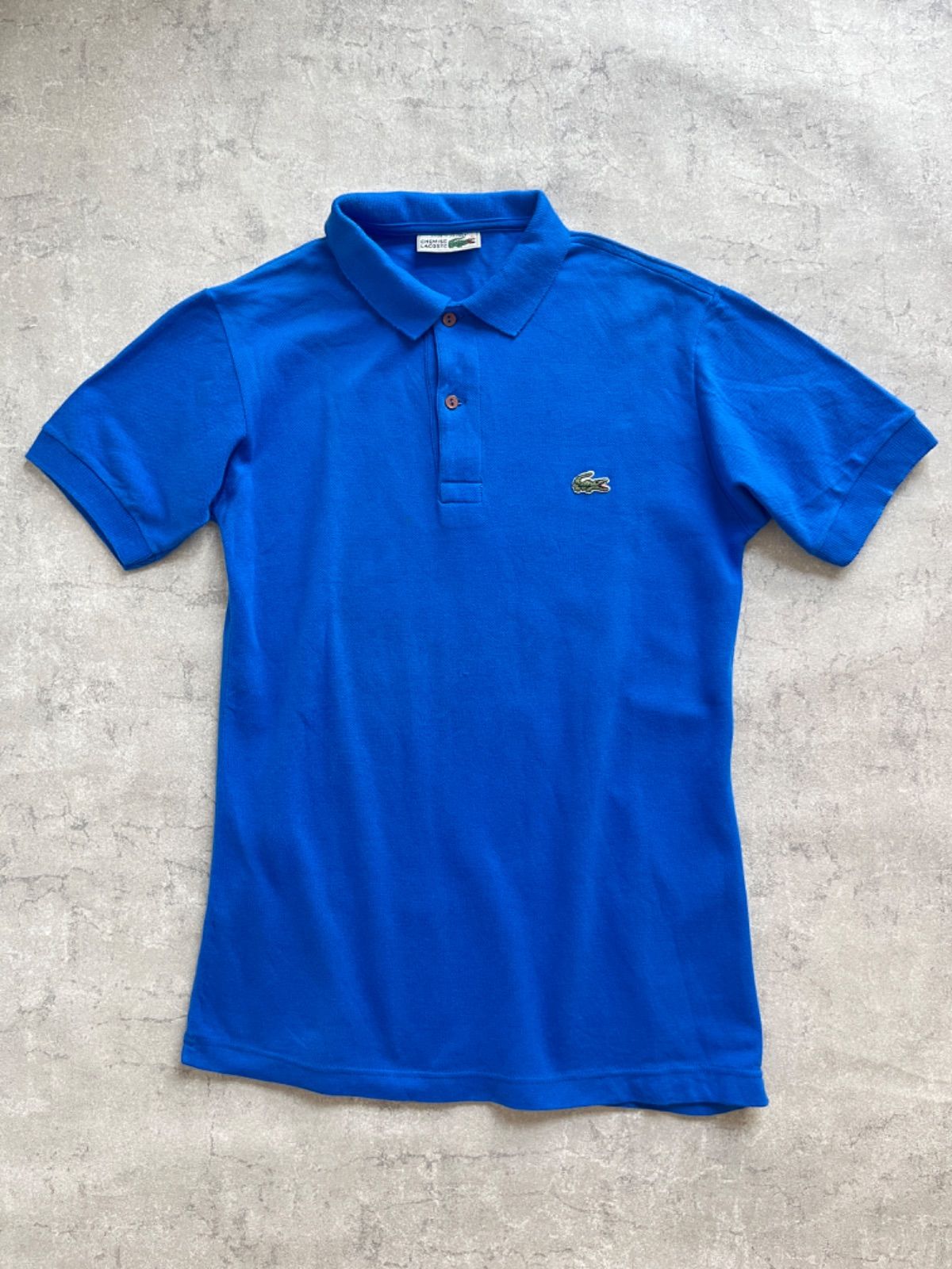 か*ん様 70’s 初期フララコ フランス製　LACOSTE 紺　ネイビー　ポロ 70's old french LACOSTE polo shirt - メルカリ