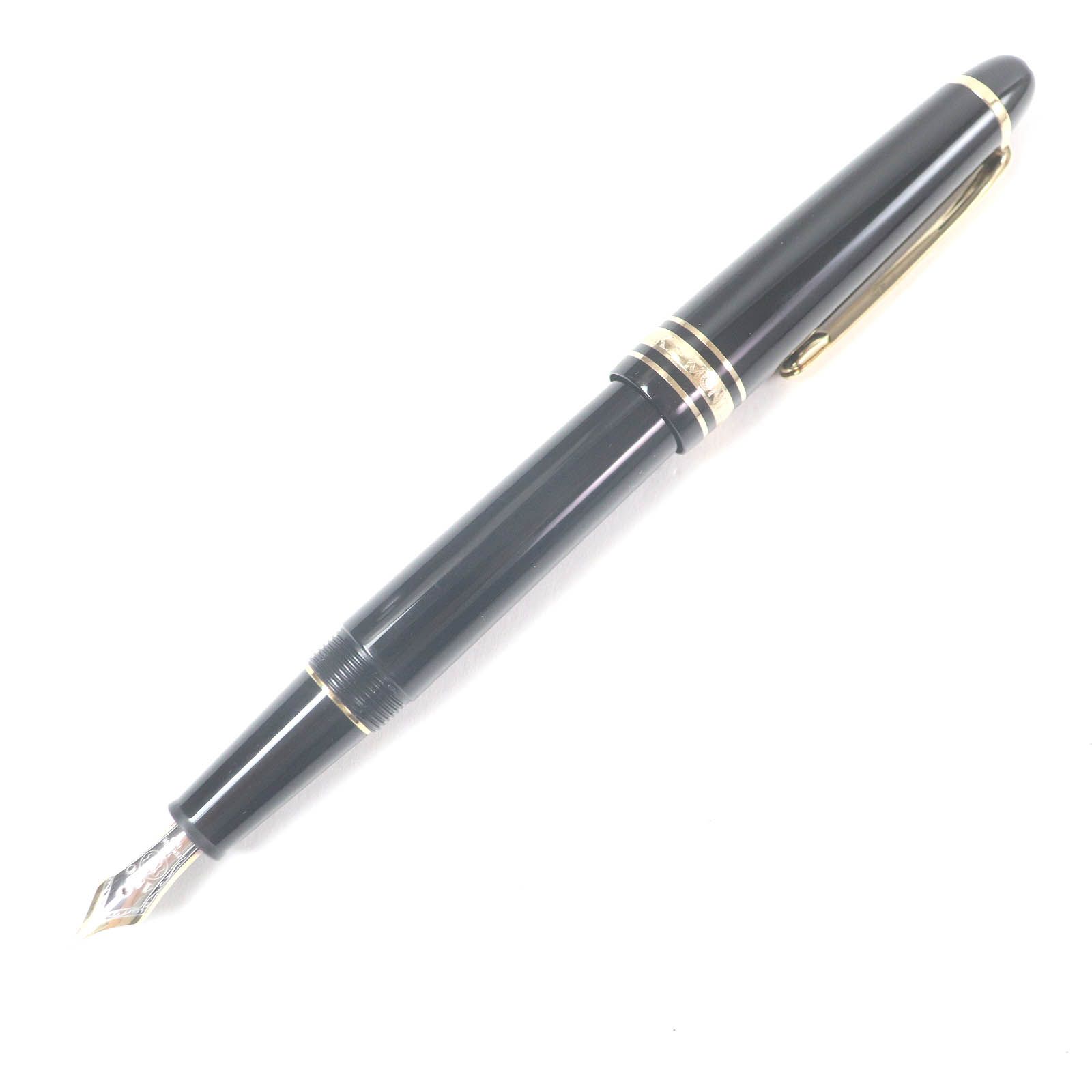□MONTBLANC モンブラン マイスターシュテュック クラシック ペン先14K EFニブ キャップ式 万年筆 ブラック ゴールド ドイツ製 メンズ