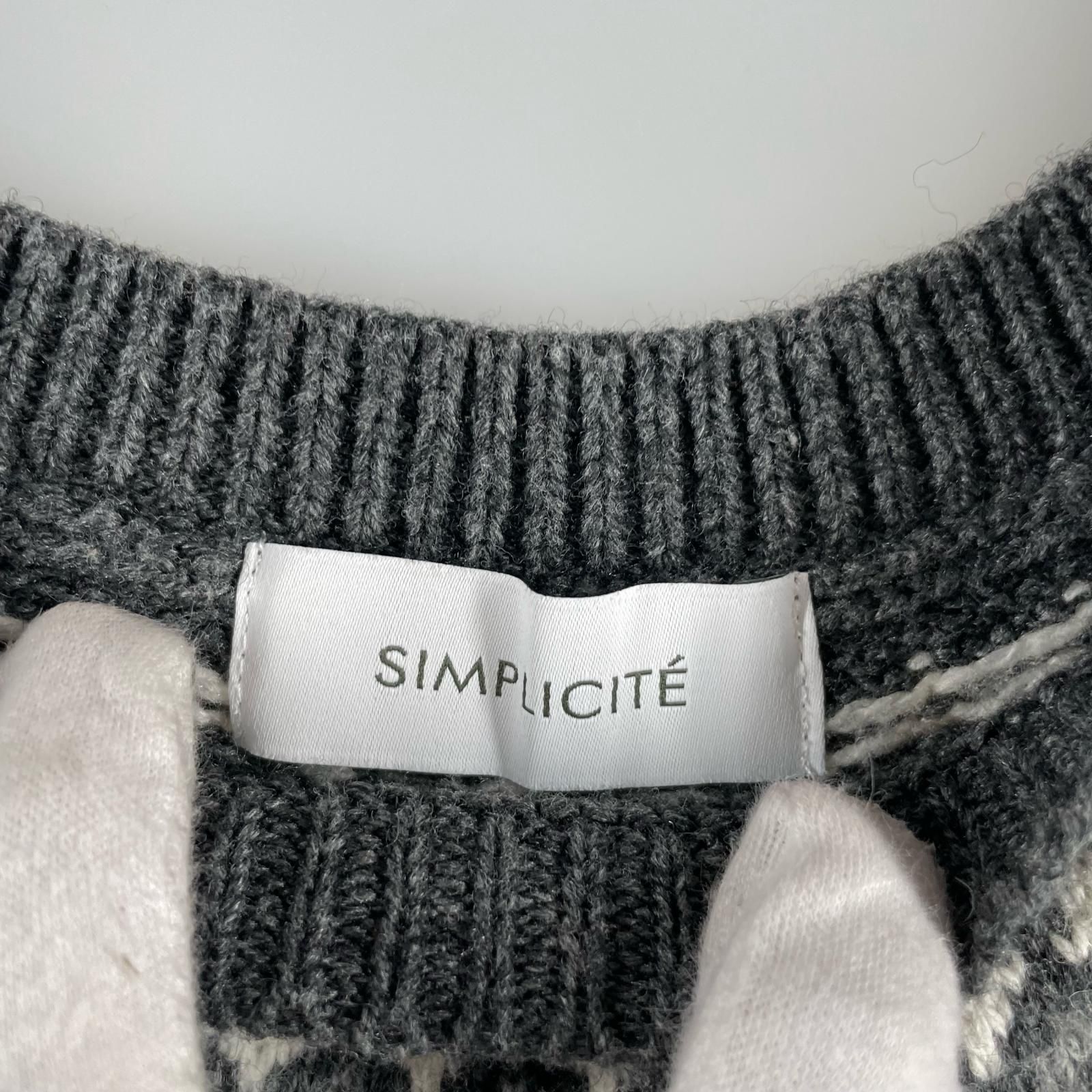 Simplicite シンプリシテェ ニット Simplicite シンプリシテェ レディース 長袖ニット ポリエステル