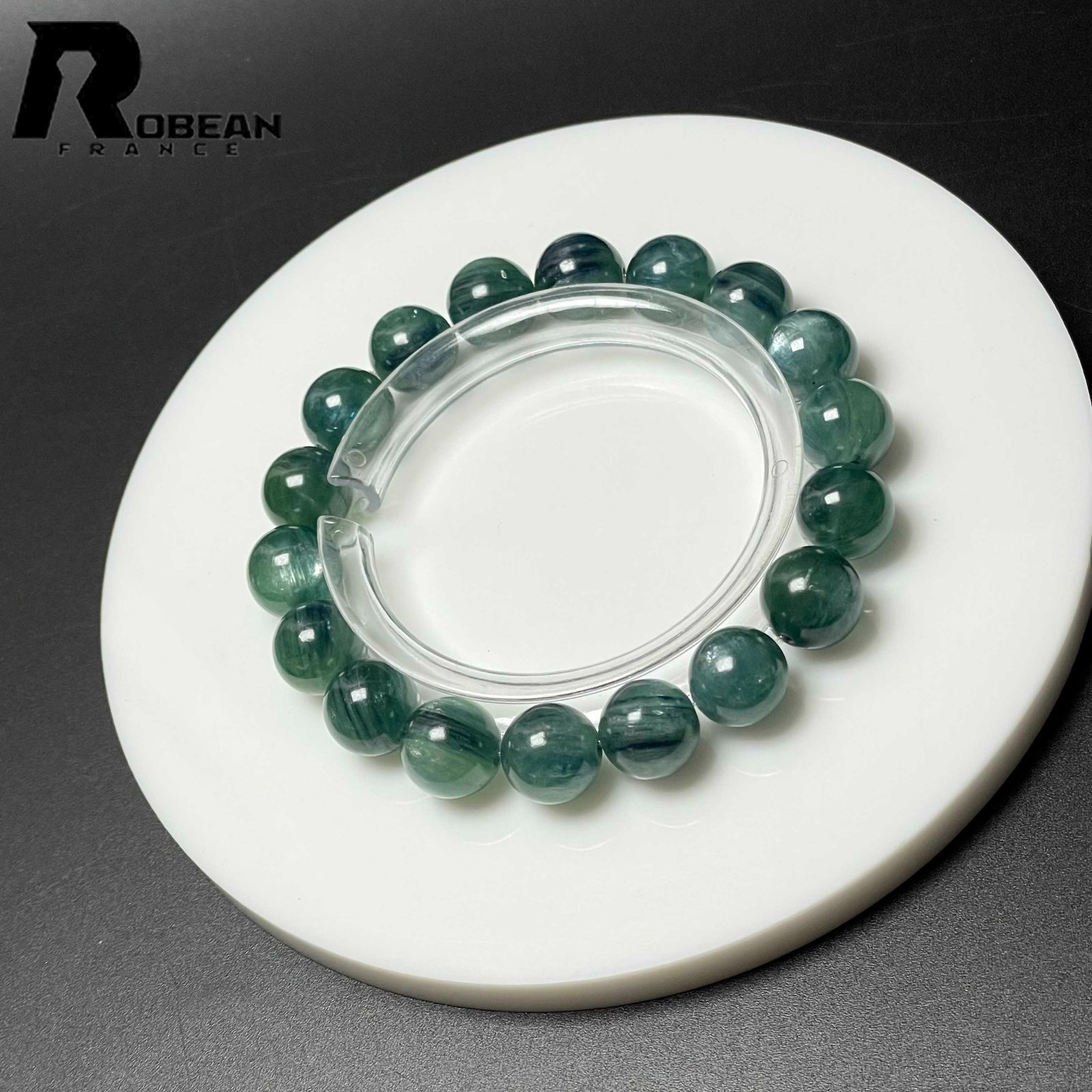 【極上,美品】グリーンカイヤナイト　１２㎜　ブレスレット　希少　レア　天然 グリーンカイヤナイト 数珠 ブレスレッド 10mm 17.5cm 最高級