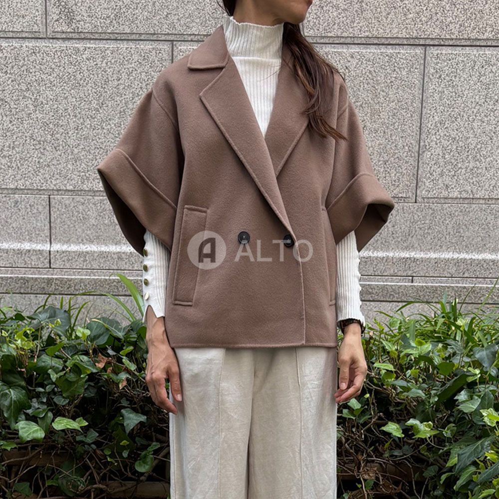 出荷の前にプレスをかけて配送 WEEKEND Max Mara マックスマーラ ウィークエンド PERA ペラ 5086025106087 087 ライトブラウン ピュアウールショートコート ショート丈 レディース - メルカリ