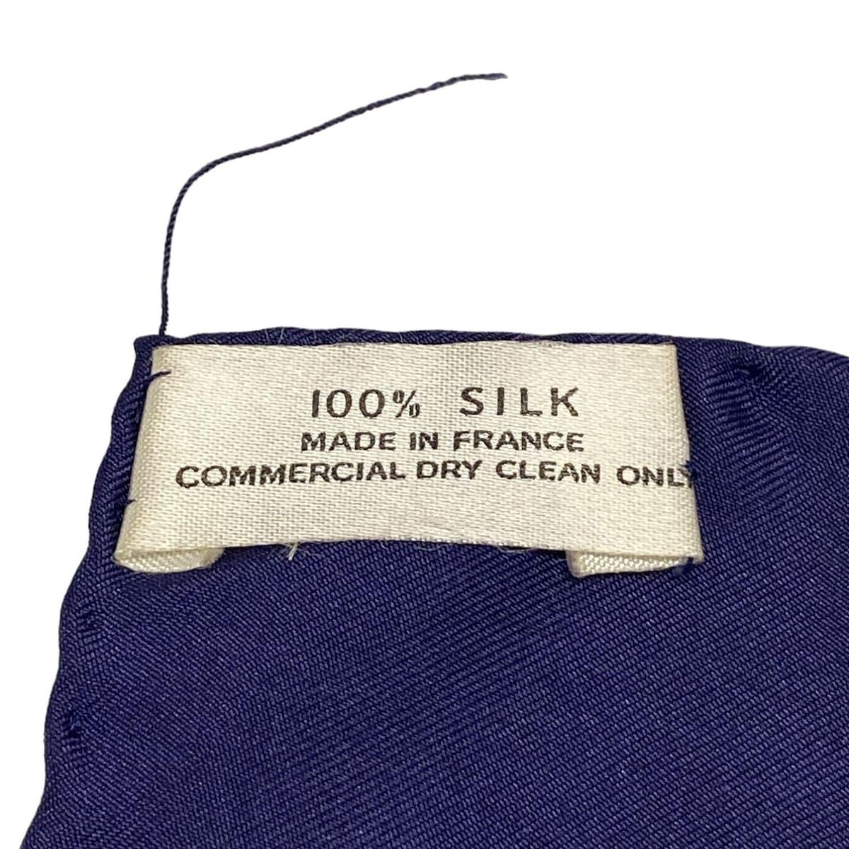 HERMES(エルメス) スカーフ カレ90 ネイビー×グリーン×マルチ Eperon d  