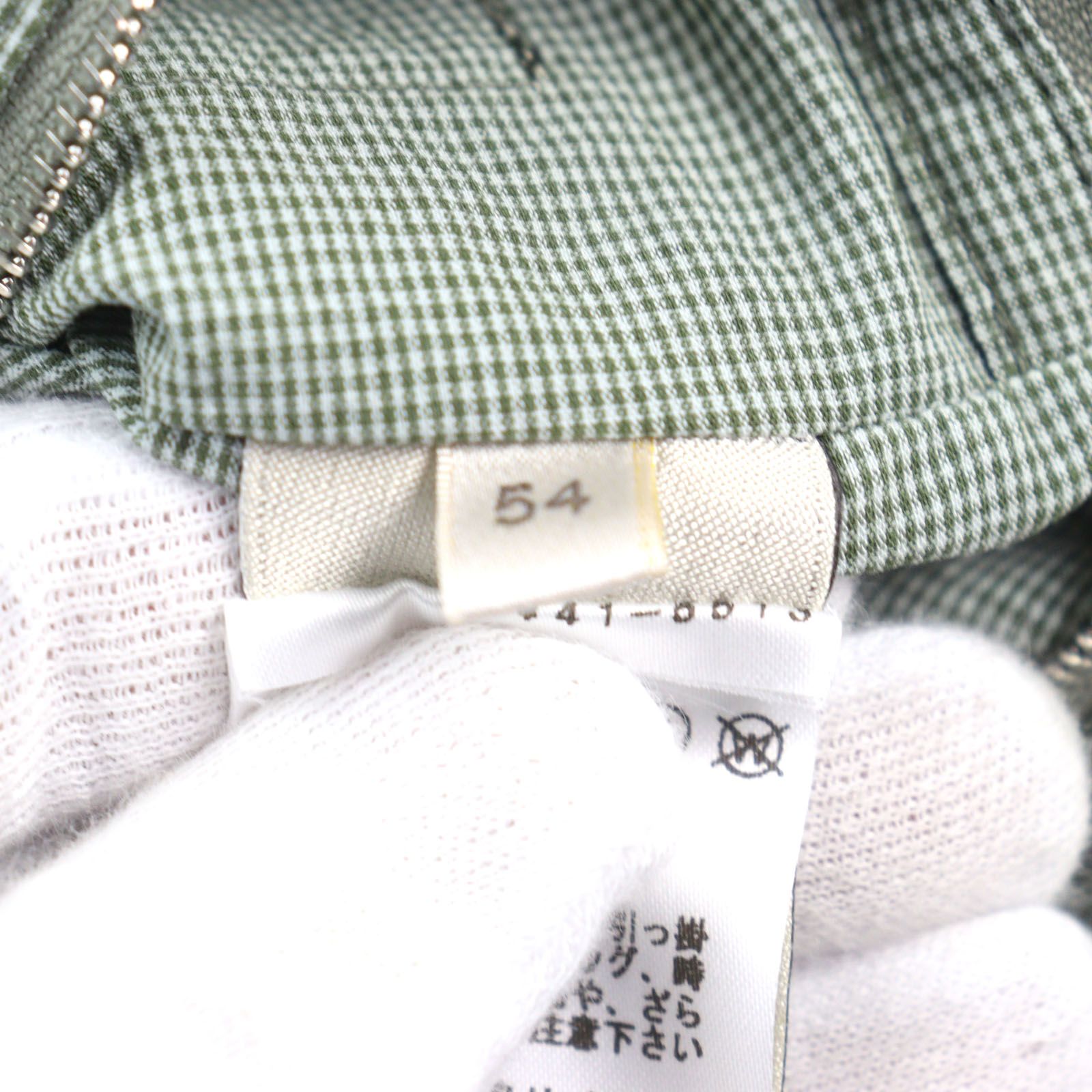 未使用品○HERMES エルメス 24SS コットン 比翼仕立て ダブルジップ 