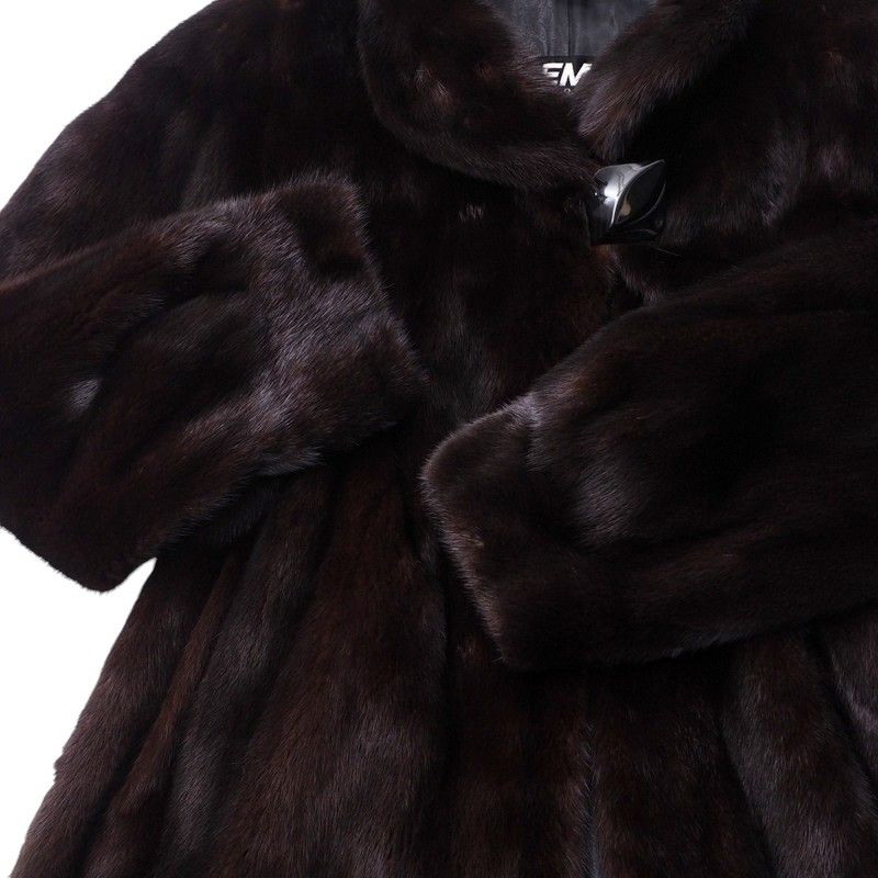□美品□EMBA エンバ コート サイズ11 マホガニーミンク MINK
