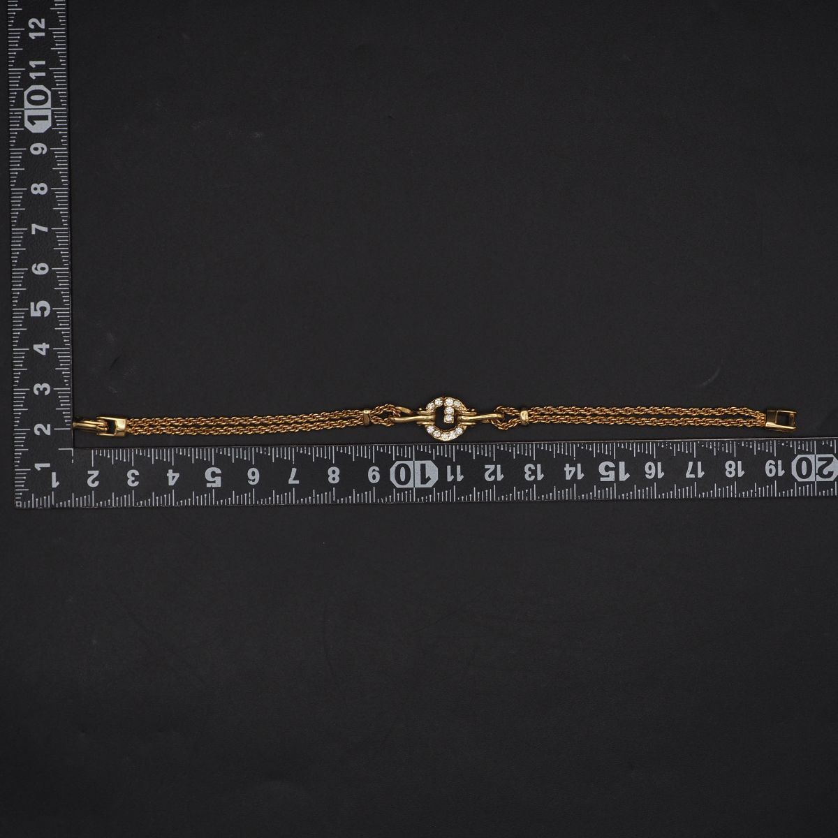 B879 ジバンシイ GIVENCHY ブレスレット ロゴ ラインストーン 2