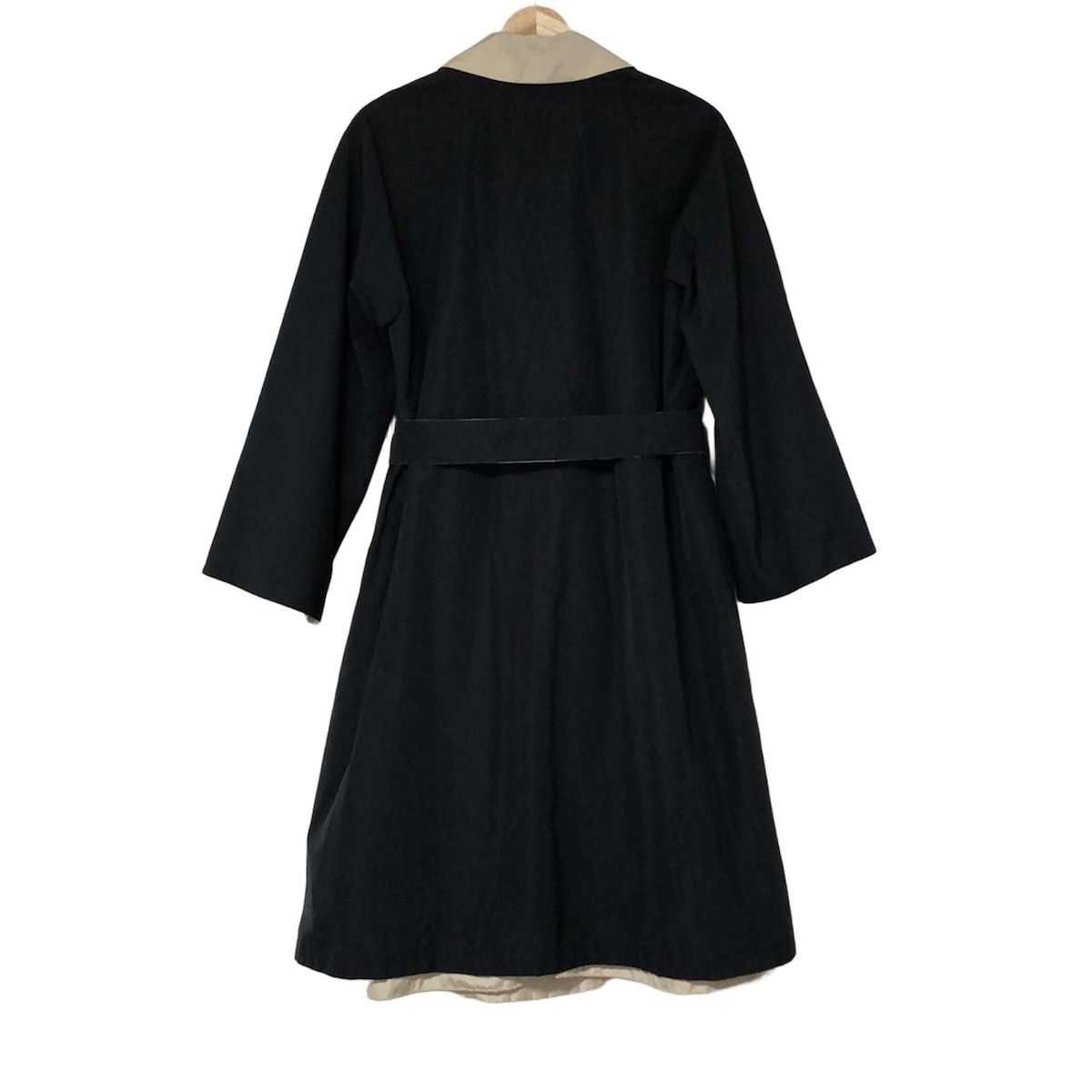 Max Mara マックスマーラ コート サイズJ 38 レディース - 黒×ベージュ 長袖 リバーシブル 春 秋