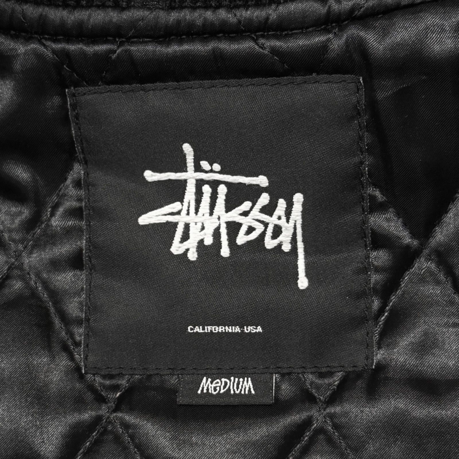 stussy VARSITY JACKET レザー切替 バーシティジャケット スタジャン