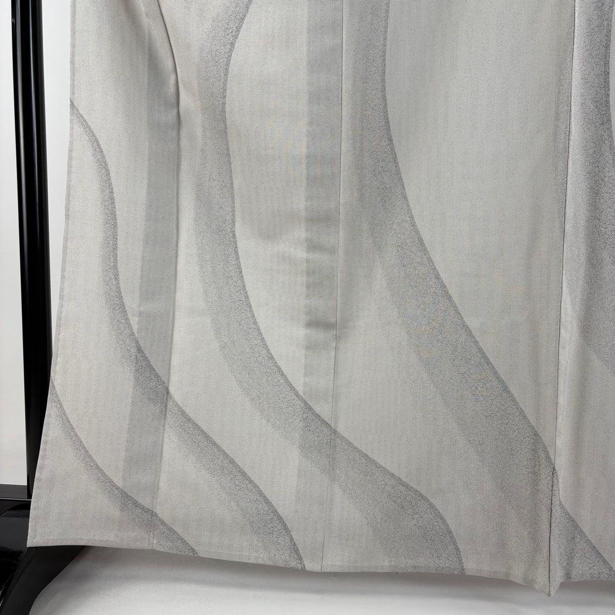 訪問着 身丈165.5cm 裄丈68cm L 単衣 お召地 縞 薄小豆 正絹