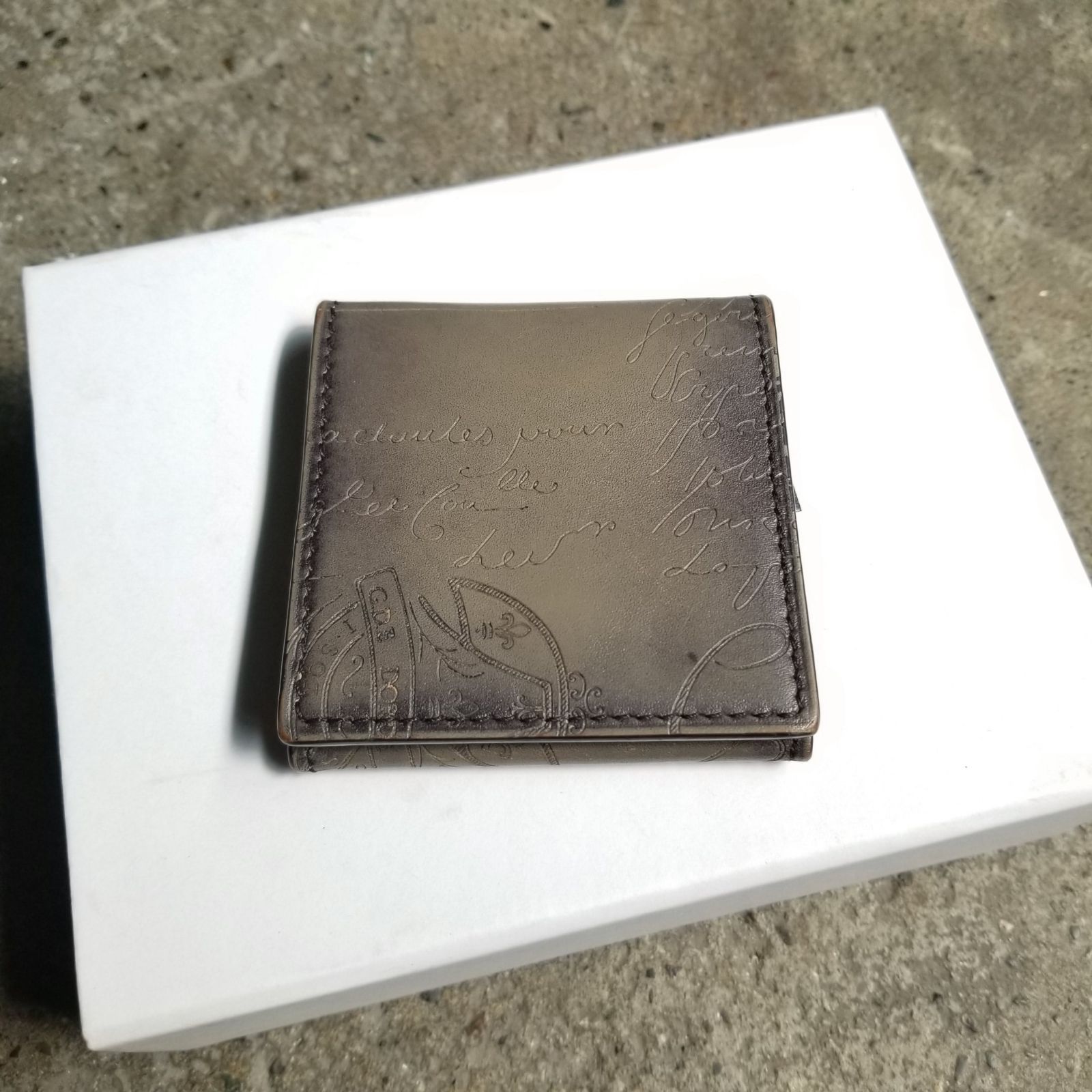 BERLUTI オリジンスクリット レザーコインパース パティーヌ 