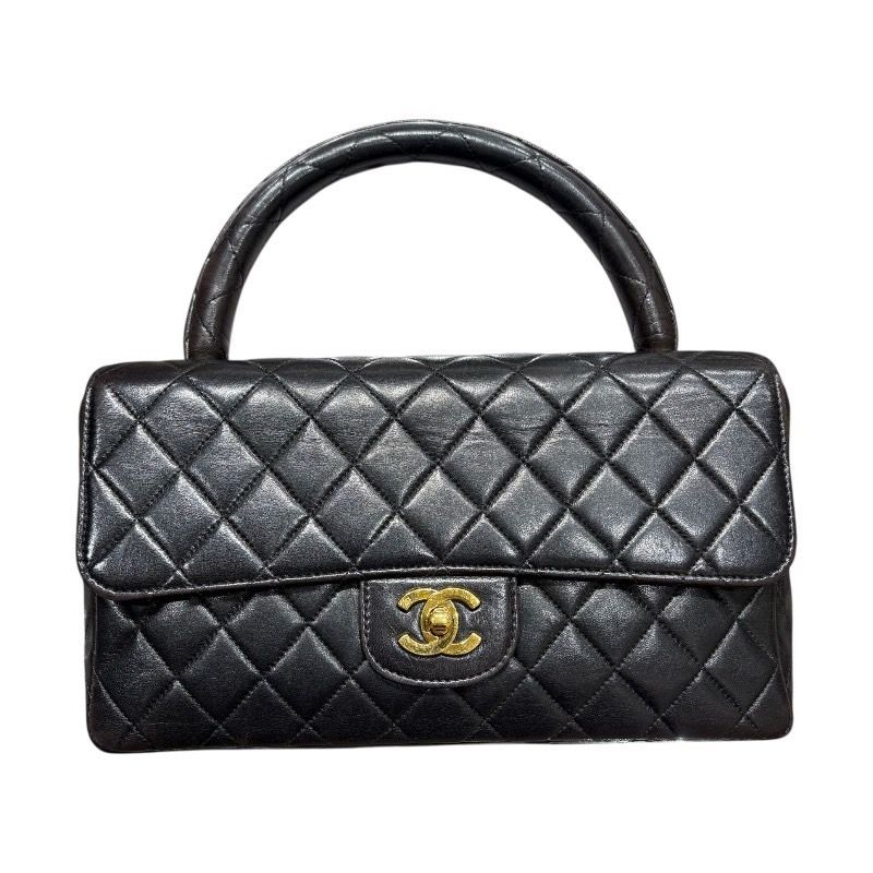 シャネル CHANEL 親子バッグ A04193 ブラック ラム レディース ハンドバッグ