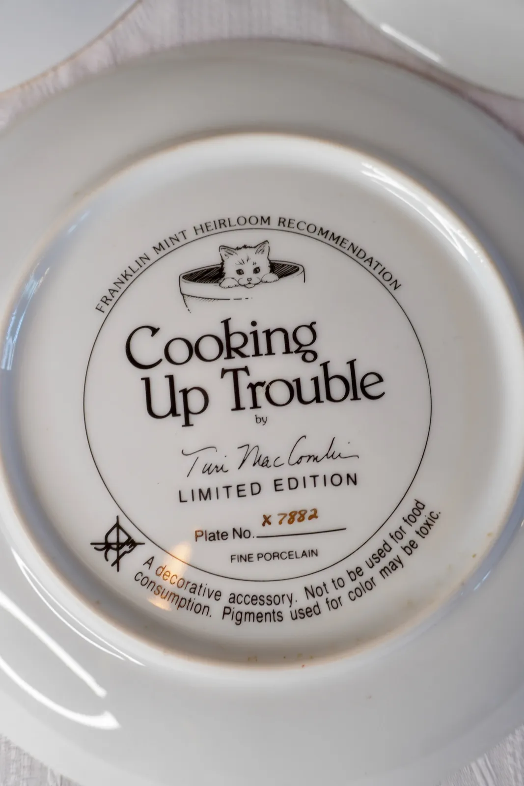 Franklin Mint 猫 絵皿 販売 3枚セット コレクションプレート