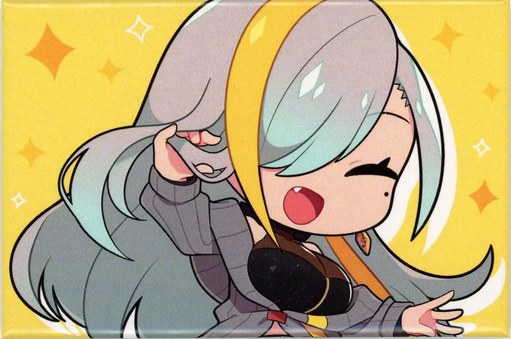 中古】バッジ・ピンズ 歌衣メイカ(E) スクエア缶バッジ 「バーチャル