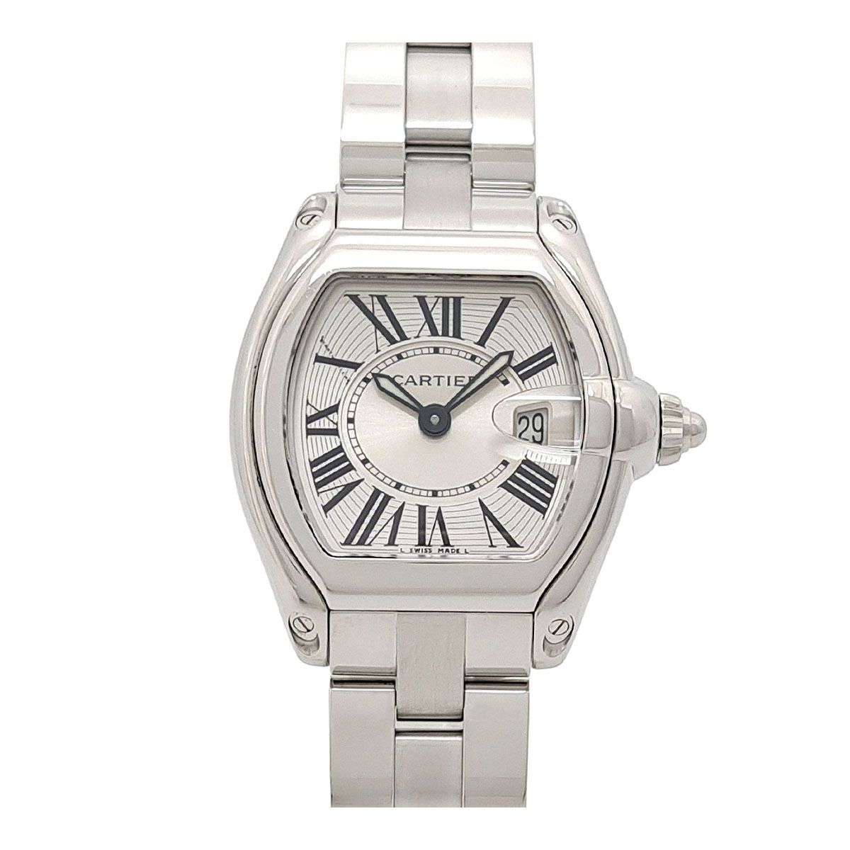 Cartier ロードスター SM（クォーツ）のベルトコマ ① 中古)CARTIER カルティエ ロードスター SM クォーツ W62016V3