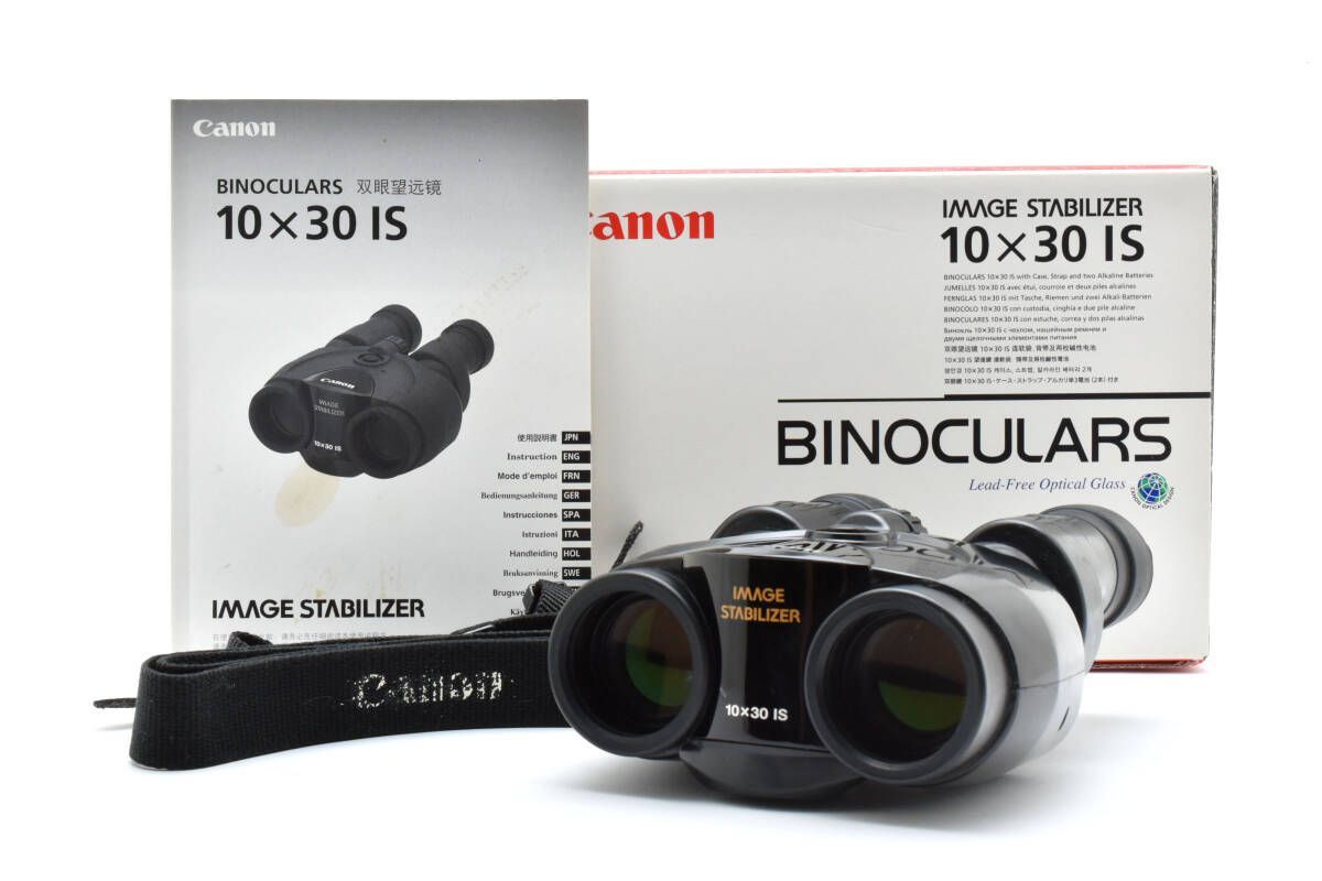 キヤノン Canon BINOCULARS 10×30 IS 元 属 双眼鏡 手振れ補正 W0911 AW2387