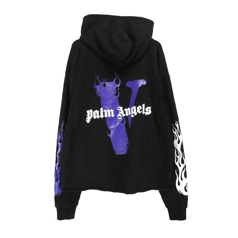 ヴィーロン VLONE × パーム エンジェルス Palm Angels プリント ロゴ プルオーバー スウェット フーディ パーカー w20946  - メルカリ