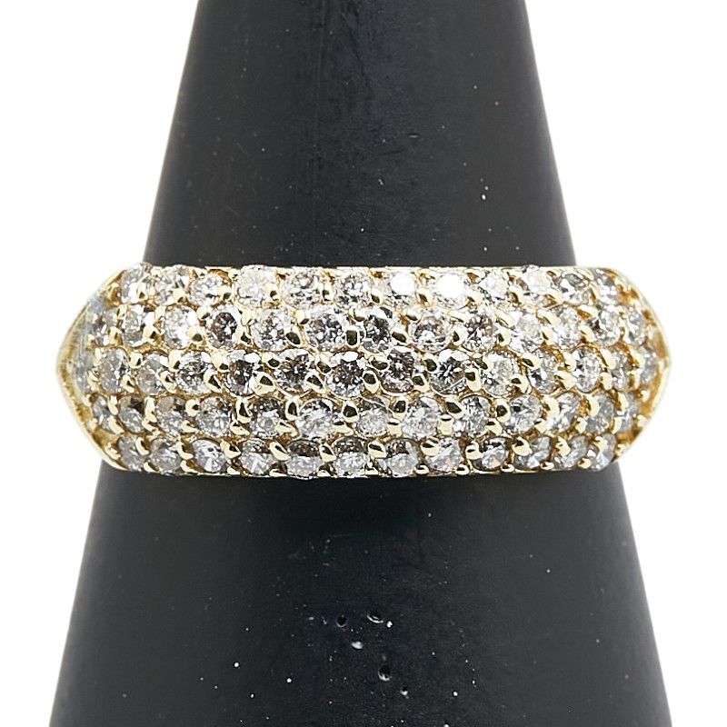 パヴェ K18YG イエローゴールド レディース 1-0218473