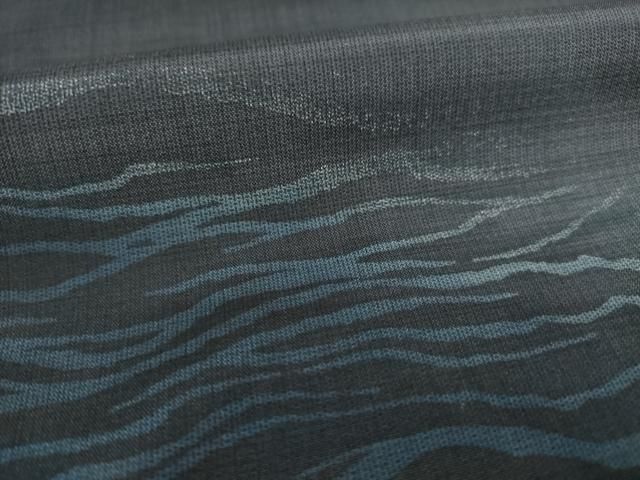 平和屋着物●本場大島紬　染大島　訪問着　立波文　正絹　逸品　AABB7895ck 平和屋着物○本場大島紬 染大島 訪問着 立波文 正絹 逸品 AABB7895ck