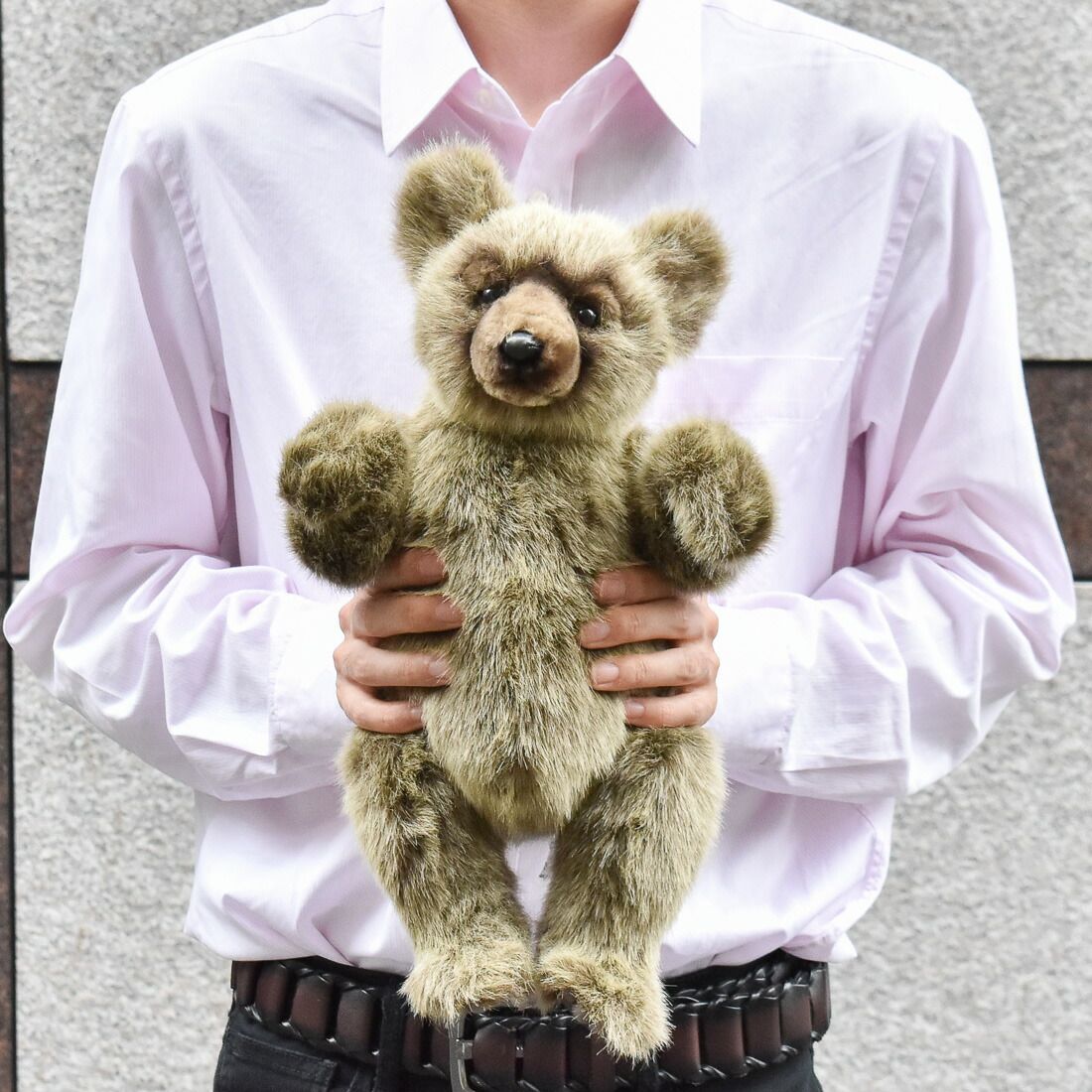 Hansa くま 黒 ぬいぐるみ 希少 HANSA 大型 黒クマ ぬいぐるみ リアル