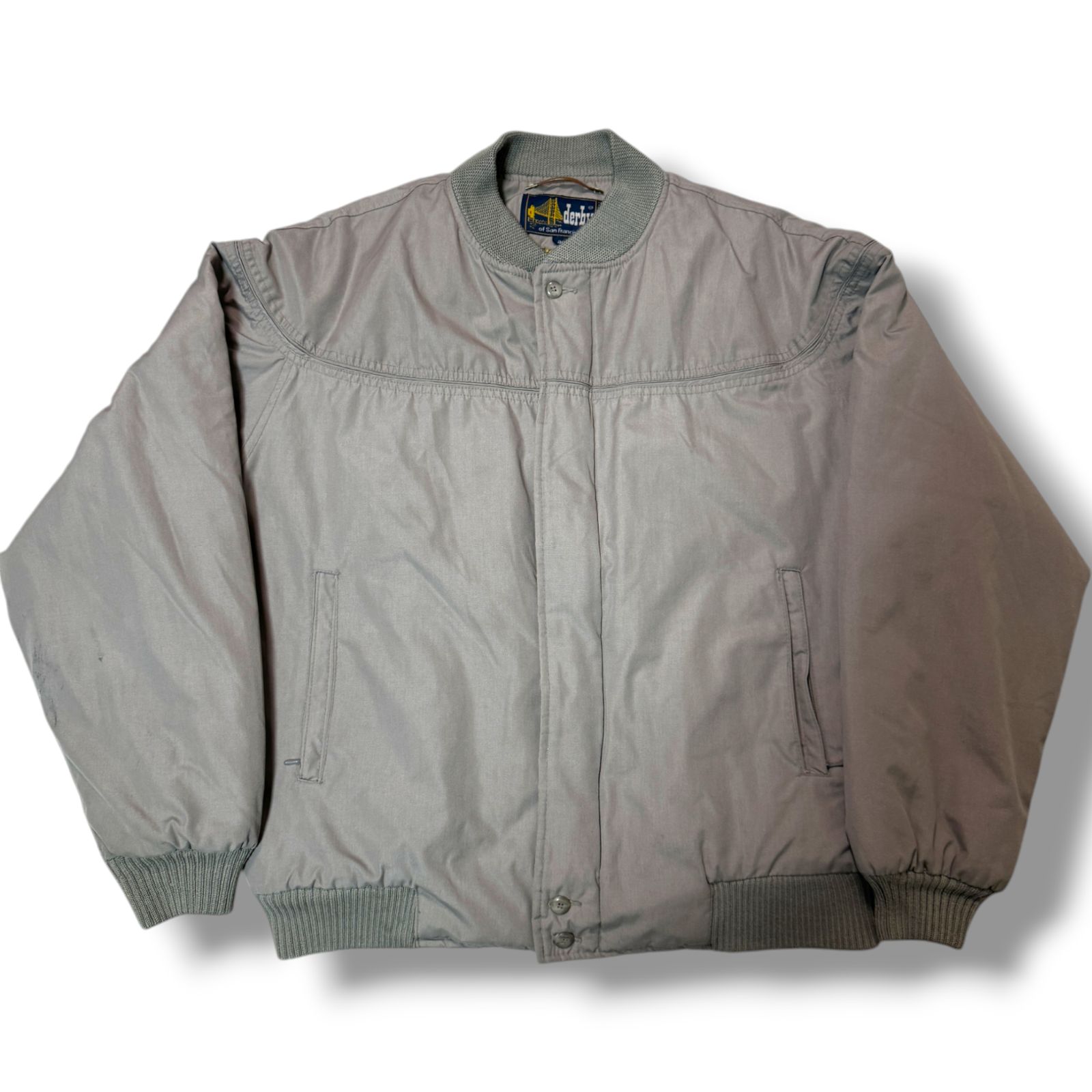 80s Derby Of San Francisco Derby Jacket グレー サイズ46 ダービー 