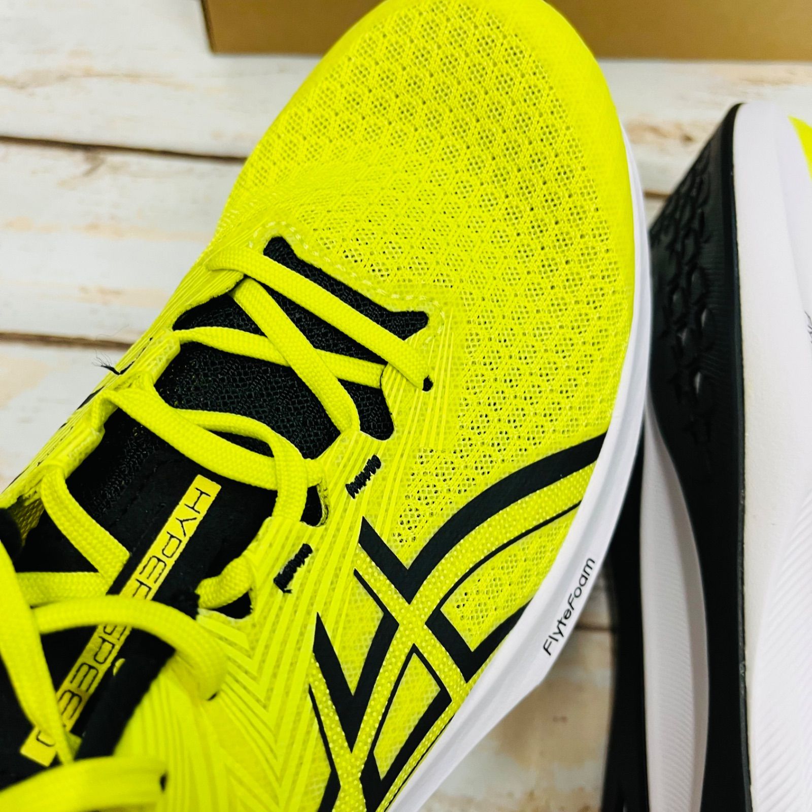 アシックス ランニングシューズ ハイパースピード5 黄色 25.5㎝ 新品