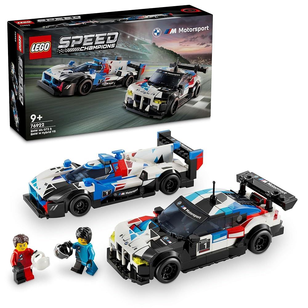 レゴ(LEGO) スピードチャンピオン BMW M4 GT3 u0026 BMW M ハイブリッド V8 レースカーコンボ おもちゃ 玩具 誕生日 プレゼント 76922