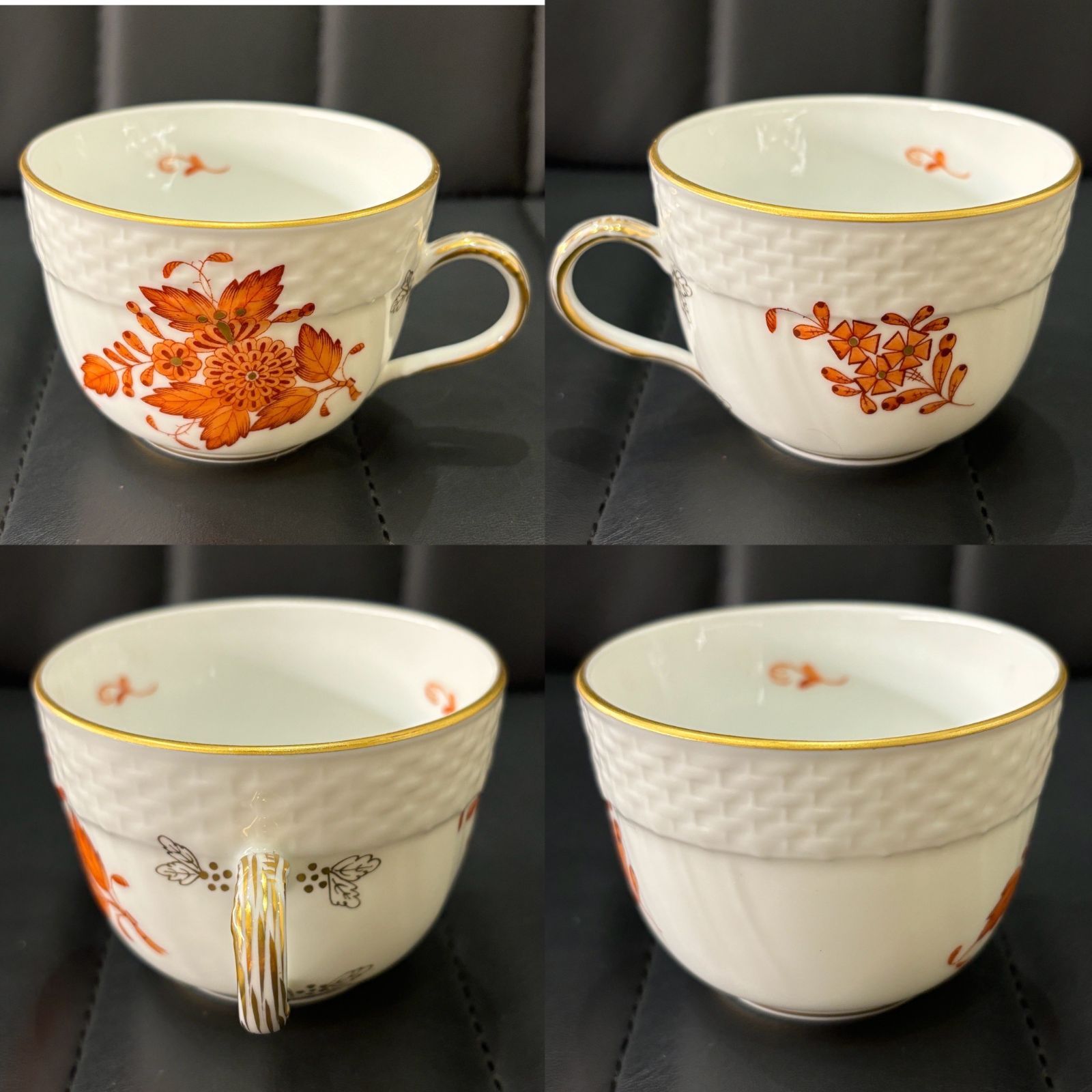 ΩNA2693 大人気！HEREND ヘレンド アポニーオレンジ カップ＆ソーサー