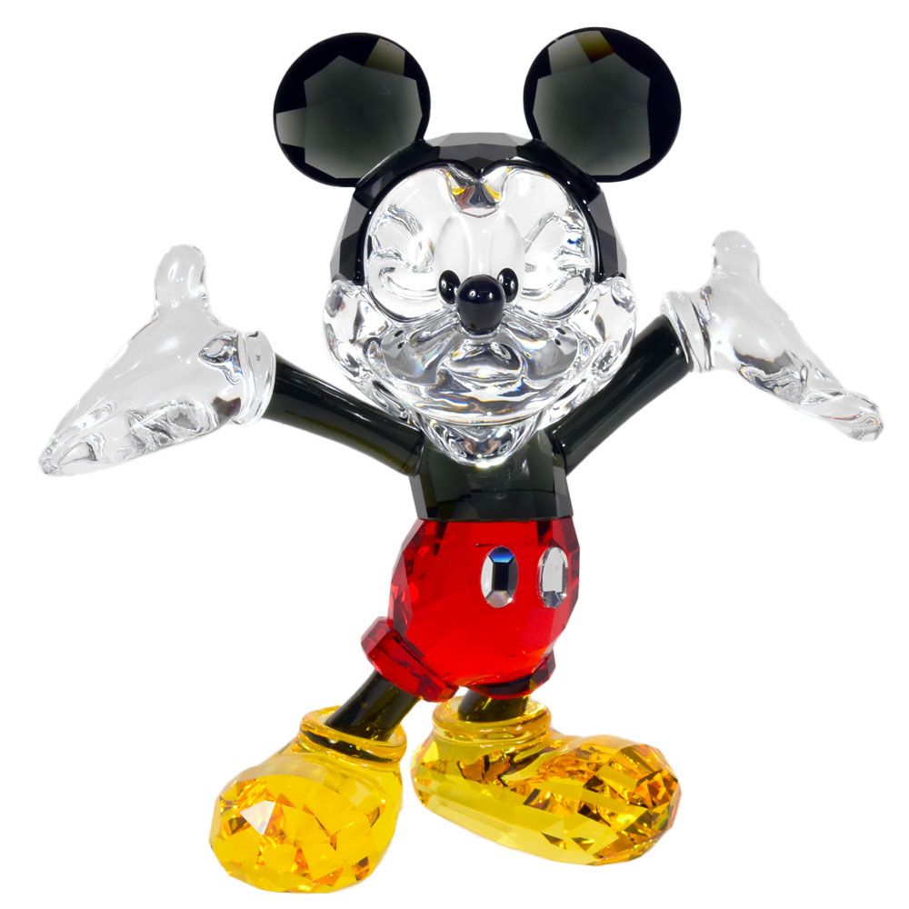 スワロフスキー SWAROVSKI ディズニー ミッキーマウス オブジェ 置物 1118830 クリア【中古】