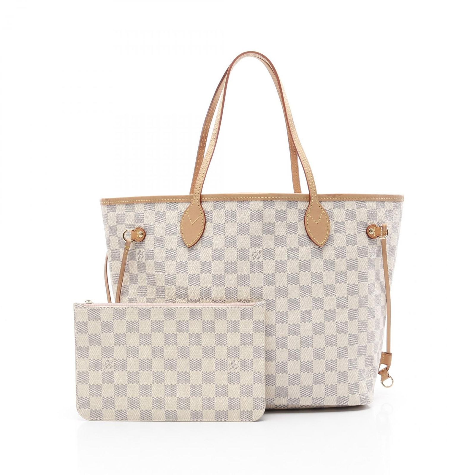 ルイ ヴィトン LOUIS VUITTON トートバッグ ネヴァーフルMM N41605 ローズバレリーヌ PVCコーティングキャンバス レザー ネヴァーフルMM レディース Used A