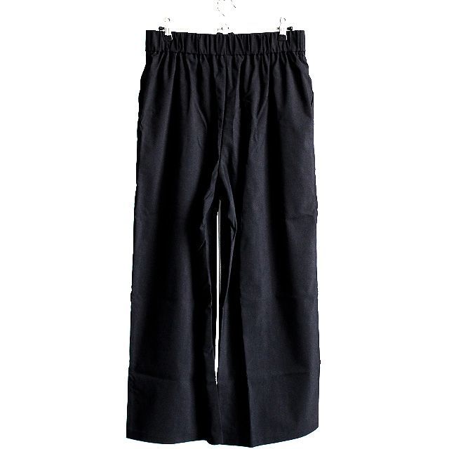 ベイカー風コットン×リネンワイドパンツ