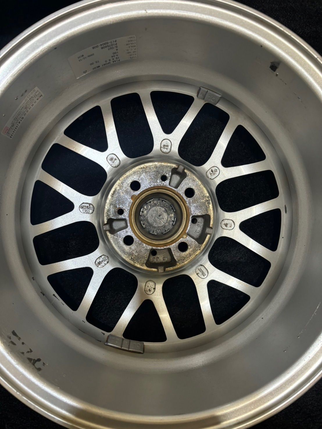 ☆PIAA SPORT MESH 15インチ 6J +34 100 4H アルミホイール 4本 (2