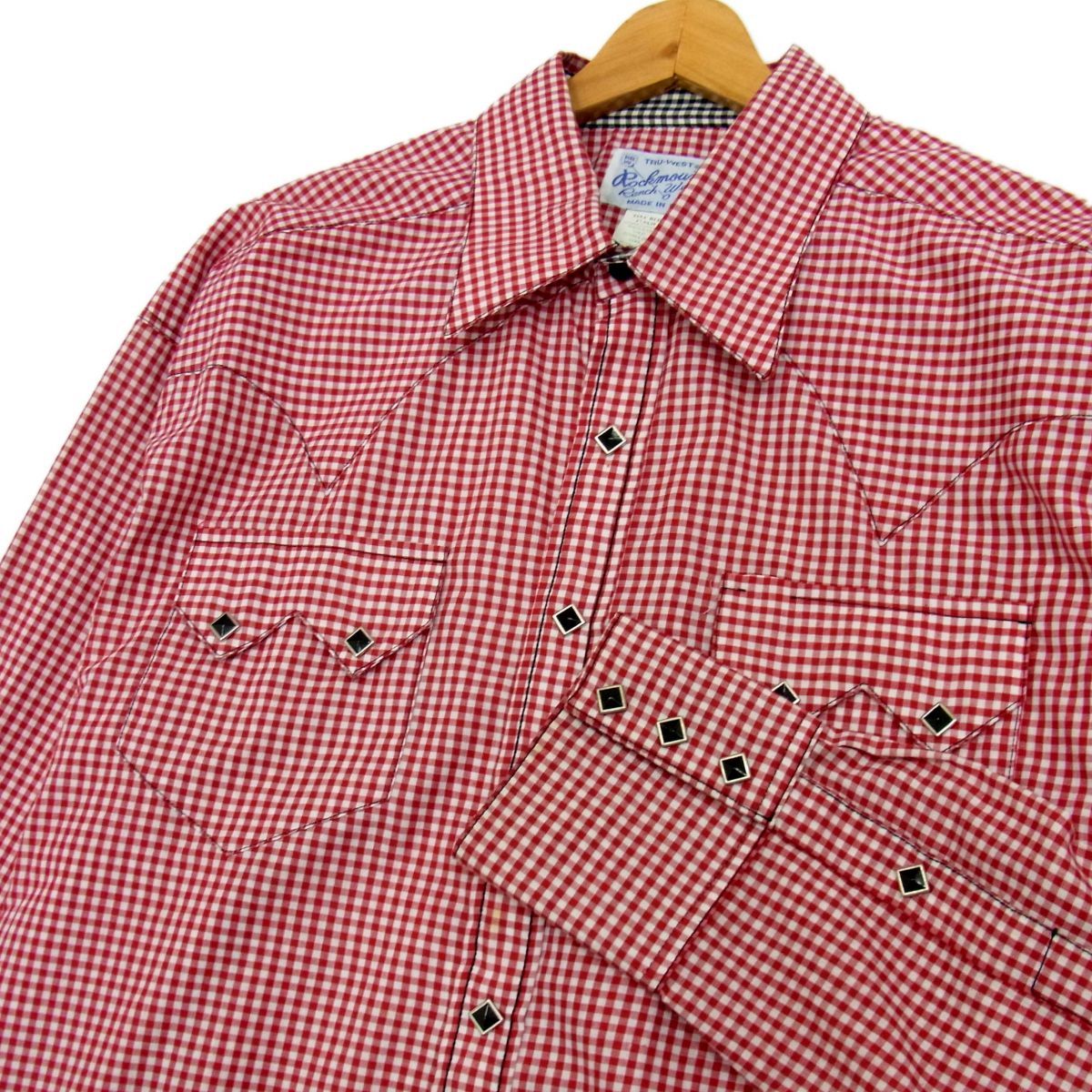 美品 80-90s◇RockMount ウエスタンシャツ チェック柄 ロック