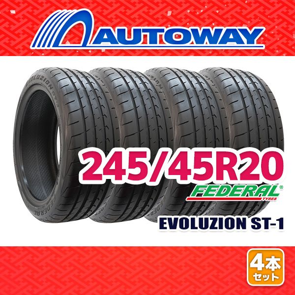 AUTOWAY 245|45R20 サマータイヤ FEDERAL EVOLUZION ST-1 20インチ 4本セット 夏タイヤ オートウェイ